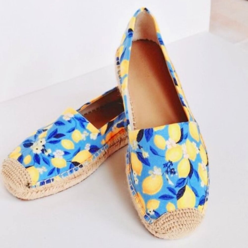 NWOT Ann Taylor Espadrilles - Lemon Size 10
